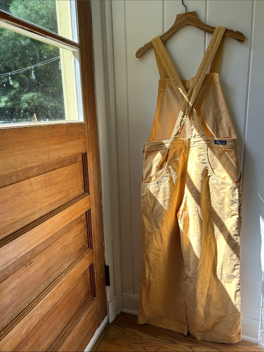 Patagonia Tan Corduroy Overalls Jumpsuit Womens 10